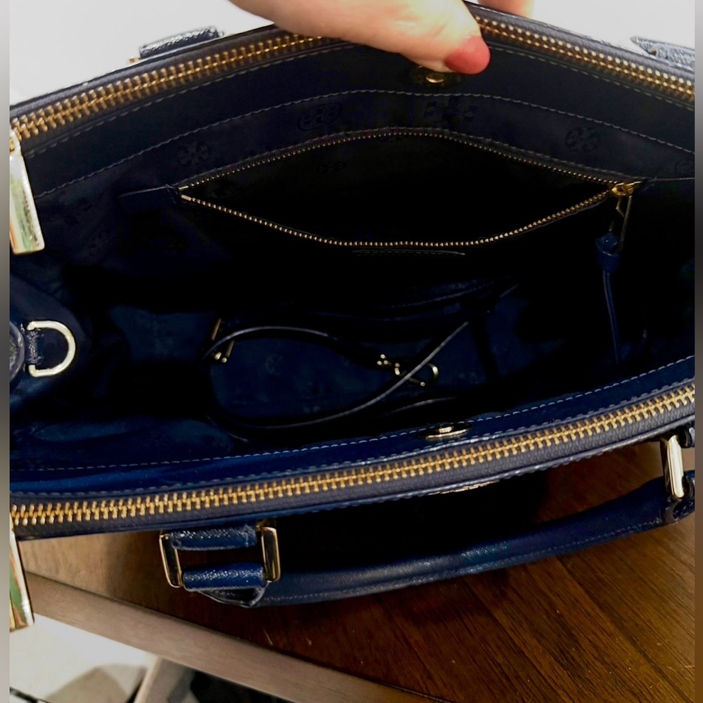 Tory Burch Dark Blue Satchel - Picture 4 of 4